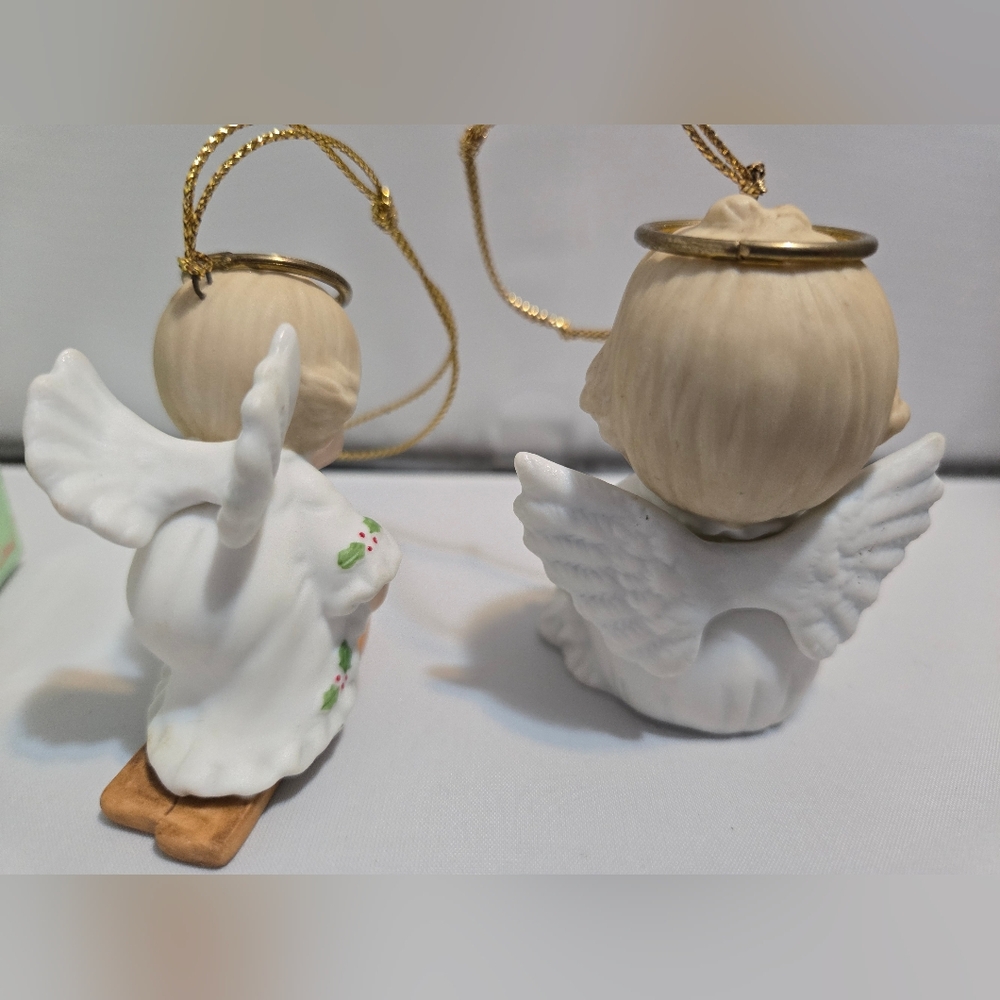 Vintage Morehead Holly Babes Ornament Angels - Picture 4 of 6